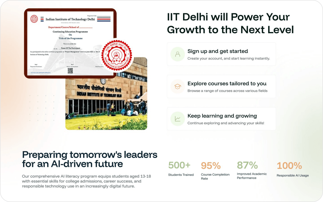IIT Delhi partnership