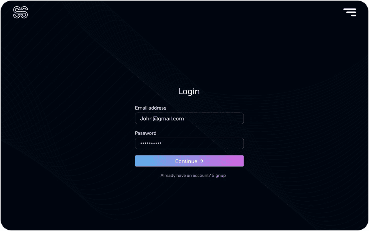 Log in