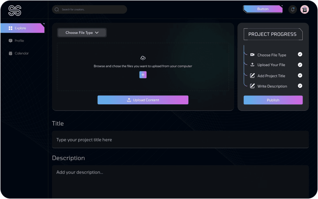 Upload project