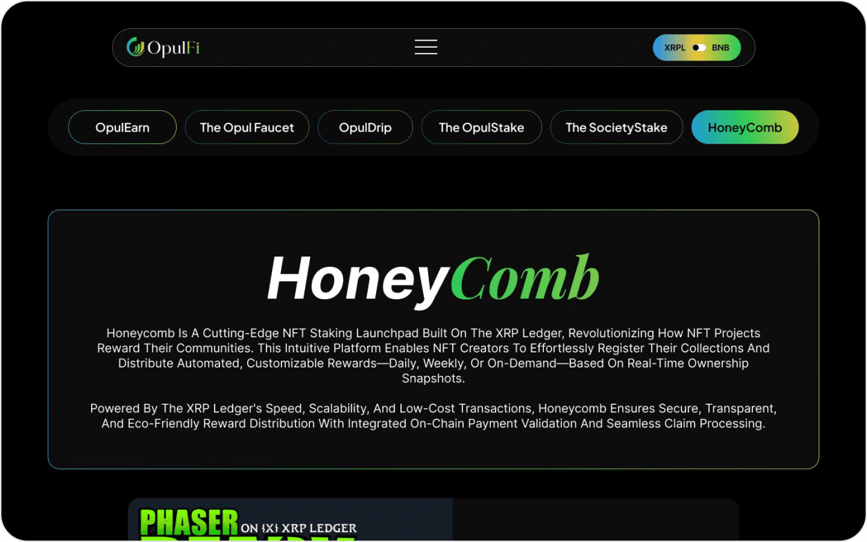 HoneyComb NFT staking